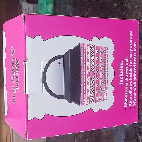 Girls Mirror Jewelry Box - Picture 1 of 7